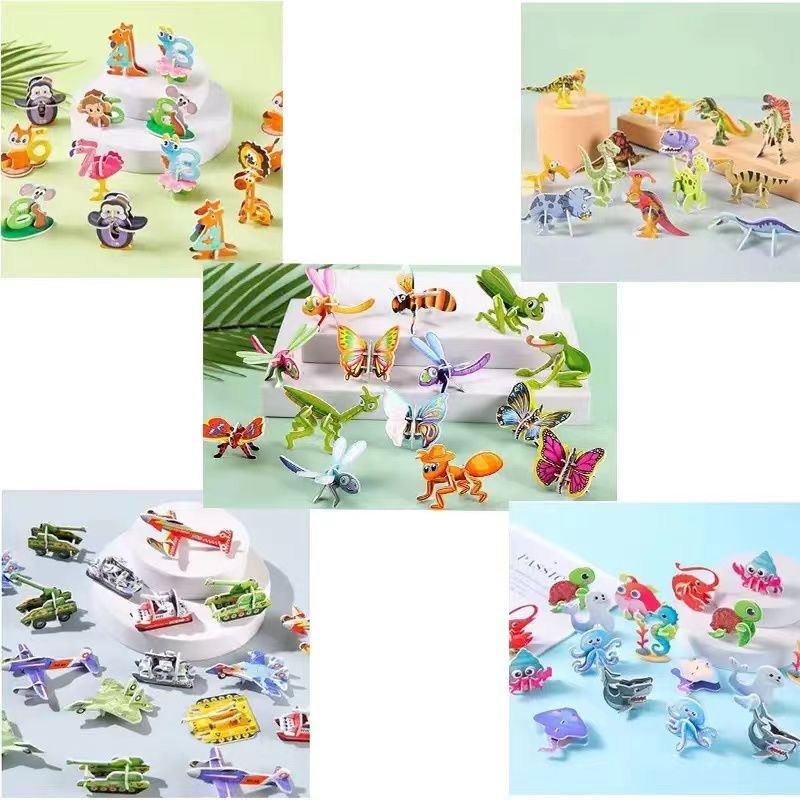 30PCS 3d Mini Cantoon Puzzles For Kids Party Favors