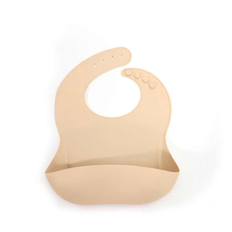 Toddler Silicone Baby Bibs Saucer Baby Bid