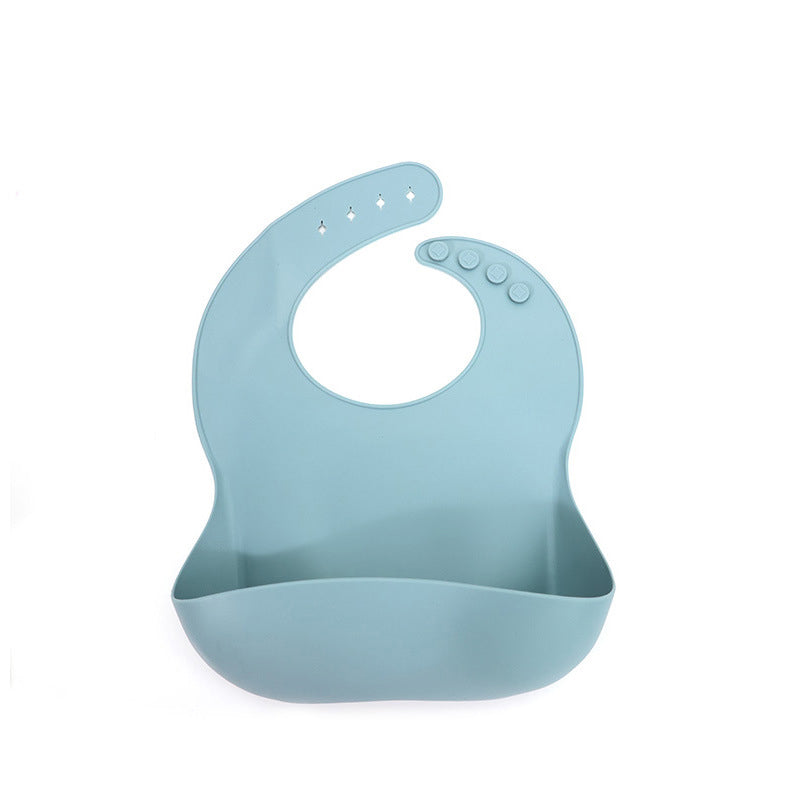 Toddler Silicone Baby Bibs Saucer Baby Bid