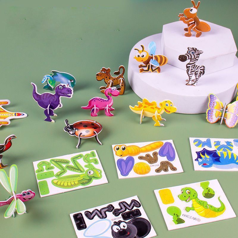 30PCS 3d Mini Cantoon Puzzles For Kids Party Favors