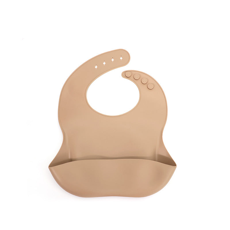 Toddler Silicone Baby Bibs Saucer Baby Bid