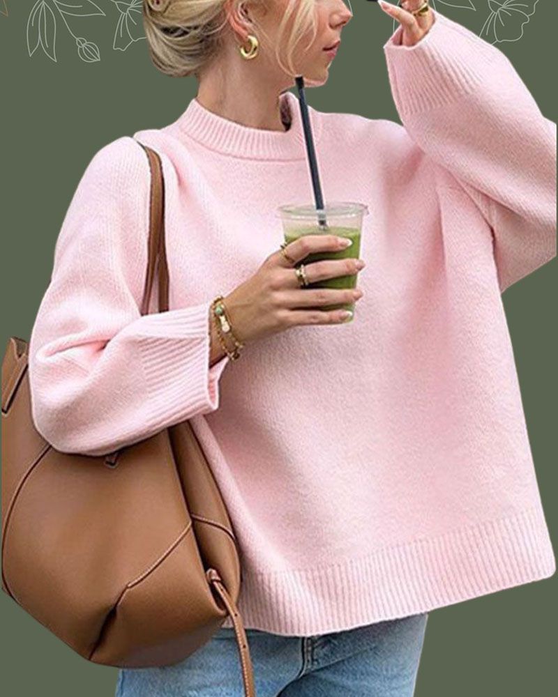 Oversized Soft Luni Knit Sweater For Women