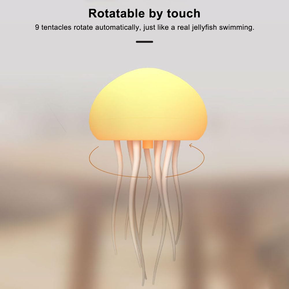 Smart Sensor Rechargeable LED Jellyfish Lamp