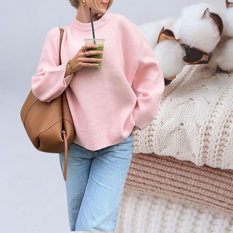 Oversized Soft Luni Knit Sweater For Women