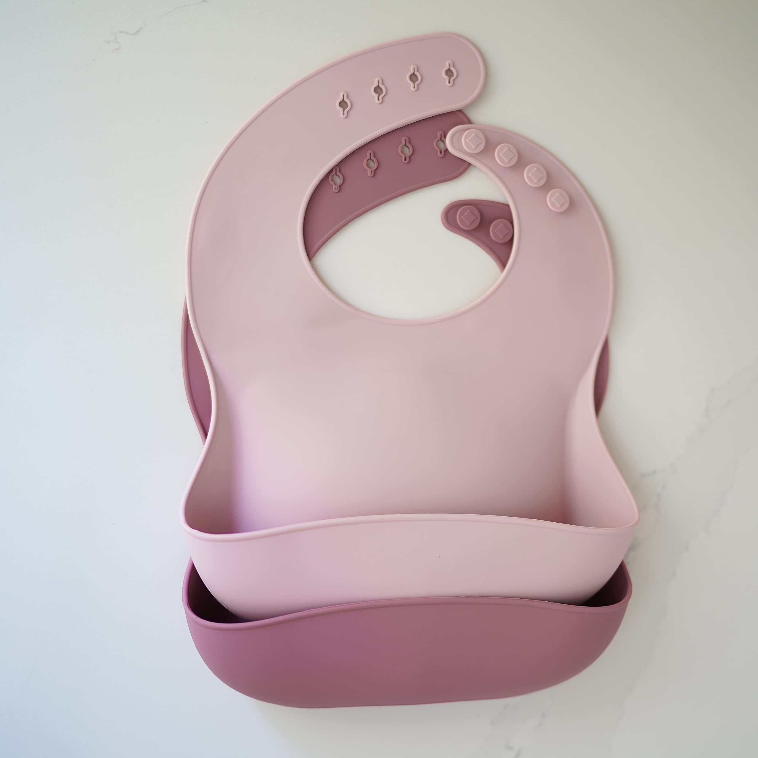 Toddler Silicone Baby Bibs Saucer Baby Bid