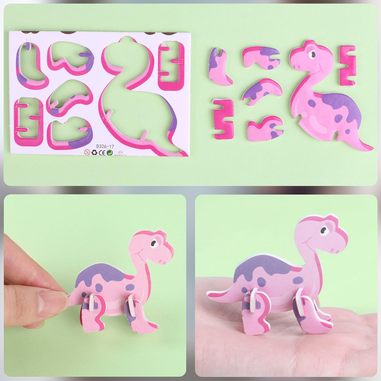 30PCS 3d Mini Cantoon Puzzles For Kids Party Favors