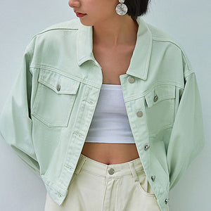 Oversized boyfriend cool big pockets top button up shirt jacket womens