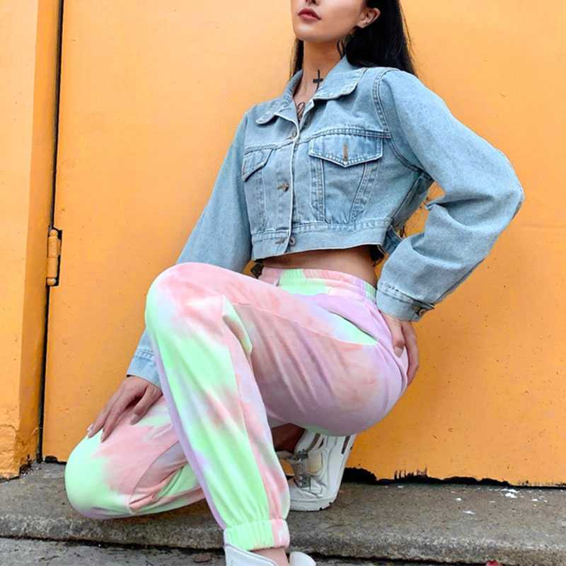 Neon Bleach Tie Dyed Sweatpants Tye Dye Joggers – sunifty