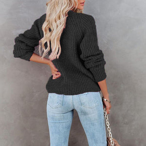 Women Khaki Knitted V-Neck Regular Fit Cardigan