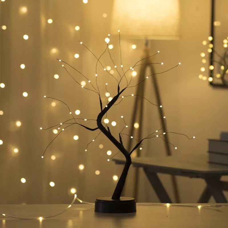 Fairy Decorative Tabletop Bonsai Led Tree Light Lantern Lamp