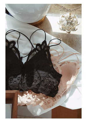 Double Strap Lace Bralette, Ginger