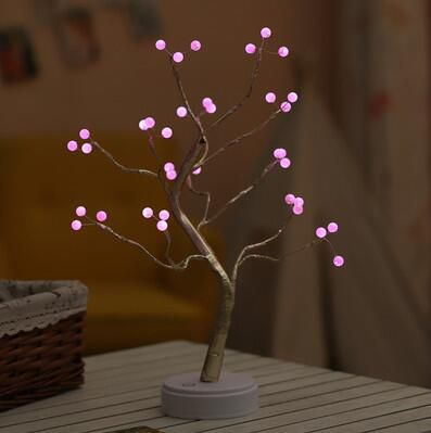 Fairy Decorative Tabletop Bonsai Led Tree Light Lantern Lamp