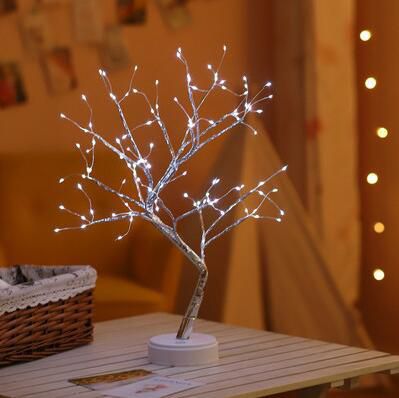 Fairy Decorative Tabletop Bonsai Led Tree Light Lantern Lamp