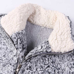 Fuzzy Faux Fur Winter Outerwear Sherpa Fleece Vest – sunifty