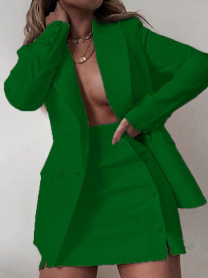 Rags & Riches Green Tweed Jacket and Skirt Set - Rags and Riches Lifestyle  Boutique