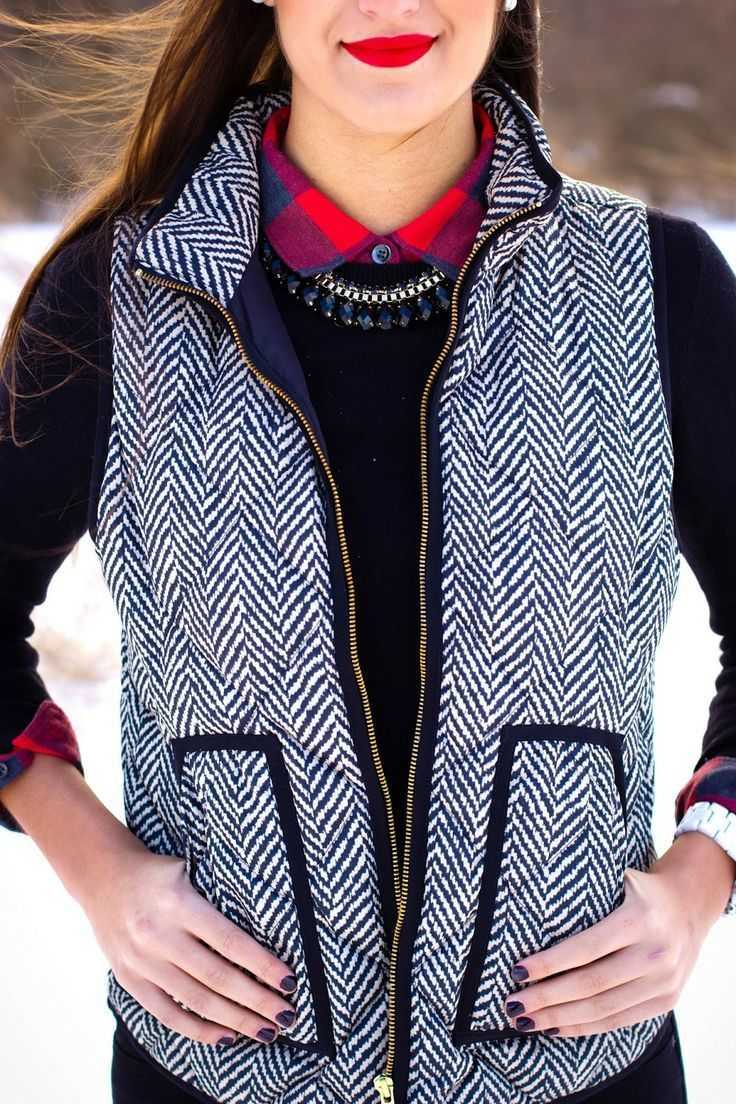 Vintage Womens Quilted Herringbone Puffer Vest – sunifty